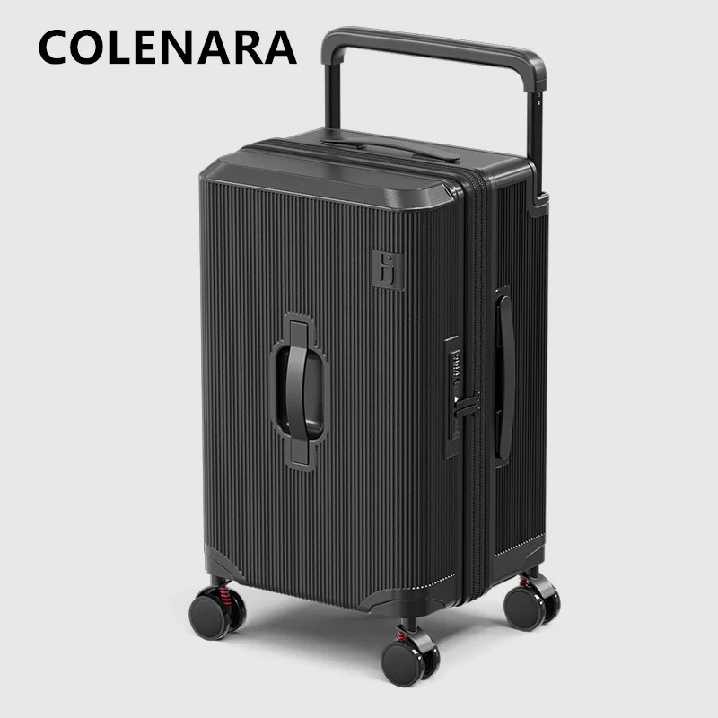 COLENARA Rolling Suitcase 20 Inch PC Boarding Box 22"24" Zipper Trolley Case 26"28" Large Capacity Password Box Travel Luggage