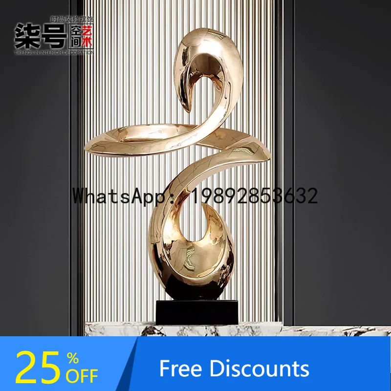 

Creative Abstract Entrance Ornament Floor-standing Hotel Lobby TV Cabinet High-end Large Decoration