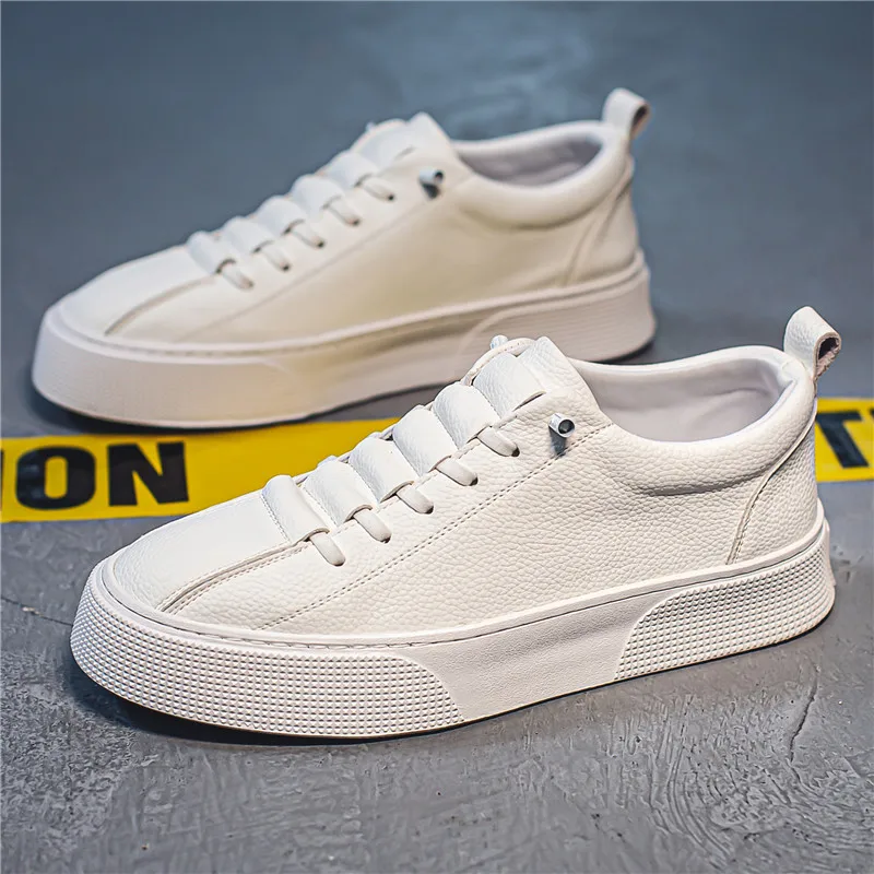 

2024 Men's Shoes Spring and Autumn New Sports and Leisure Shoes Men's Autumn Slip-On Comfortable Men's Shoes White Shoes