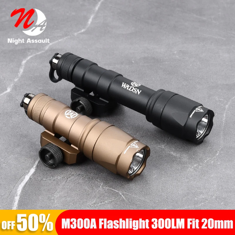 

WADSN SF Surefir M300 M300A Airsoft Powerful Flashlight Tactical Lantern Torch ​AR15 Scout Rifle Gun Weapon LED Surefir Light