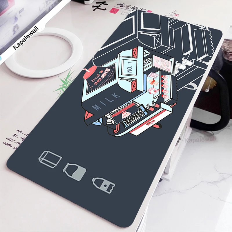 

Cute Pure grey Shop XXL Large Computer Anime Mouse Pad 100x50cm MousePad Laptop Desk Keyboard Pad XL Table Mat for Playing Games