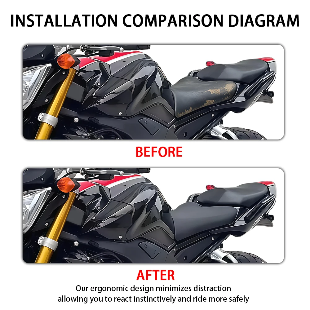 Motorcycle Accessories Front Rider Driver Seat Fit For Yamaha FZ1N FZ-1N 2006 - 2015 2014 2013 Comfortable PU Leather Accessory
