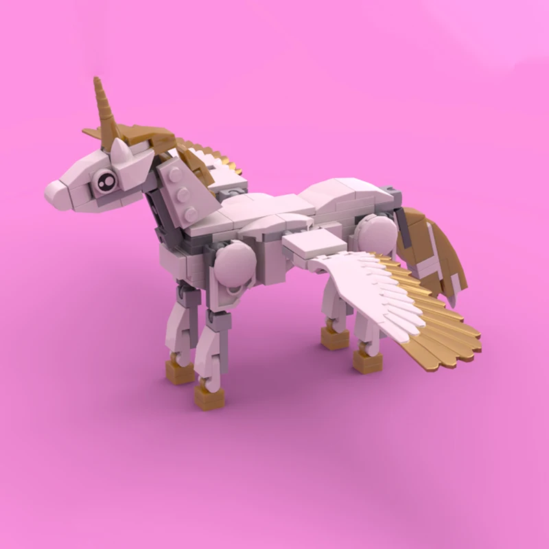 

138 шт. MOC Majestic Unicorn модульная фантазийная история DIY образовательная модель строительные блоки развивающие игрушки подарок для детей