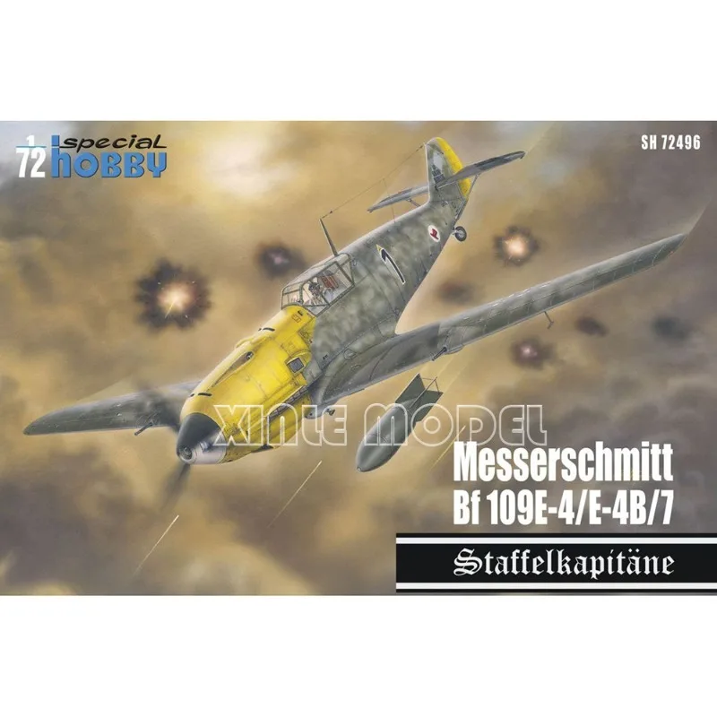 

Сборная модель самолета Special Hobby из пластика 72496 Messerschmitt Bf 109E-4/E-4B/7 1/72