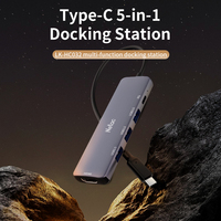 Netac 5 in 1 Type-C Multifunctional Docking Station Own 3 USB3.0 and 1 HDMI Multifunctional Adapter Extension Type-C Ootput Port