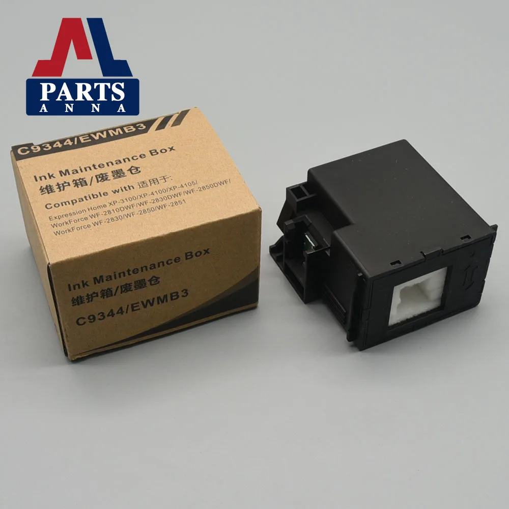 

1 шт. C9344 Коробка для обслуживания чернил для EPSON Expression Home XP 2100 2105 3100 3105 4100 4101 4105 WorkForce WF 2810 2830 2835 2850