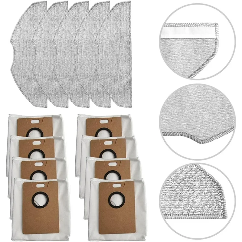 -A12R 13PCS Per TP-Link Tapo RV30 Max Plus/RV30 Max/RV20 Max Plus/RV20 Max Accessori Per Vuoto Filtro Hepa Mop Spazzola Laterale