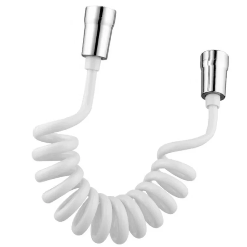 Flexible Spring Handheld Bidet Sprayer for Toilet Soft Hose Shower Head Bathroom Accessory Telephone Line Hose Tube