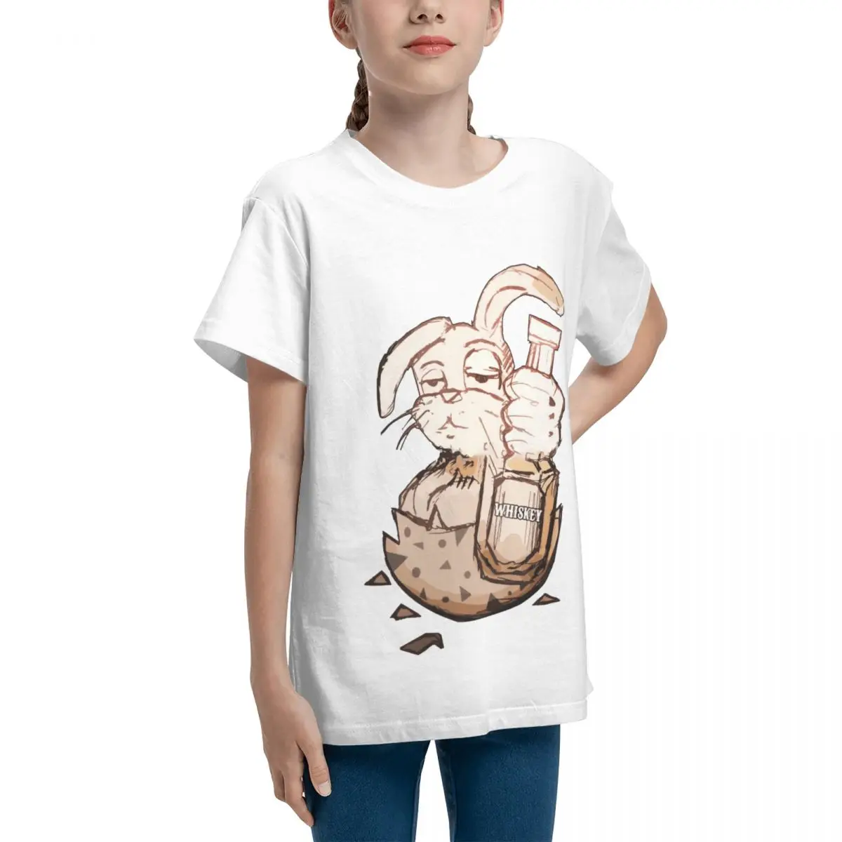 Easter Bunny Unisex Jersey Spreadshirt Top quality Tshirt Graphic Vintage Funny Vintag Activity competition Teenagers T-Shirt