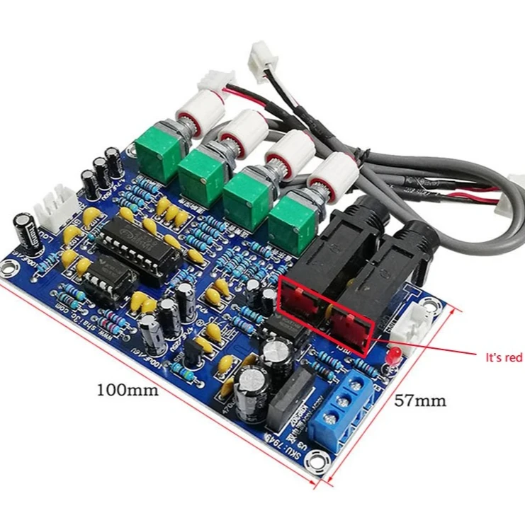 Dual AC12V digital microphone amplifier board PT2399 karaoke amplifier module electronic DIY PCB view 5