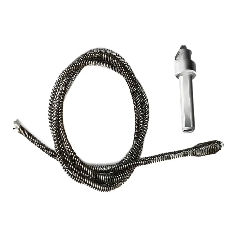 Drain Cleaning Spring with Olive-Shaped Spiral Head for Hair Food Fibers and Soap Scum in Residential Plumbing Fixtures