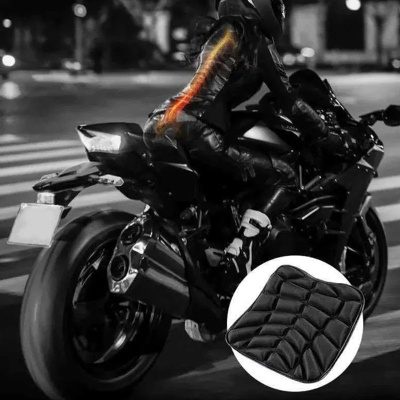 Motorcycle Seat Pad 3D Comfort Gel Cushion Seat Breathable Universal Shock Absorbing Cover for Advanced Mountain