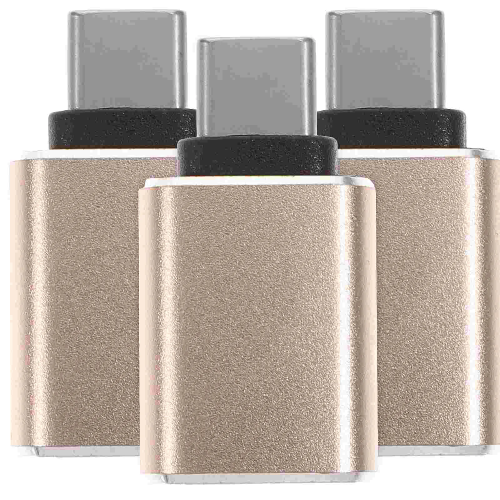 

3 Pcs Typec Adapter USB for Phones Converter Telephone to Alloy USB-C 30
