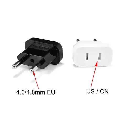1 stücke 220 V Power Stecker Adapter UNS Zu EU Euro Europa Stecker Power Stecker Konverter Reise Adapter UNS zu EU Adapter Steckdose