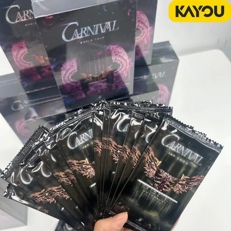 

Коллекционные карточки Kayou Etersource Jay Chou Carnival World Tour Limited Edition — сувенирные карточки с концерта для фанатов музыки.