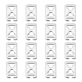 16 adet tembel ayakkabı dantel toka kilitleri iyileştirmeler görünmez ayakkabı bağı tokaları aksesuarları çözümleri ayakkabı paslanmaz çelik tutucular