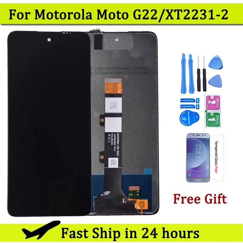 

6.5" For Motorola Moto G22 LCD Display With Touch Screen Digiziter Assembly Replacement For Moto G22 XT2231-2 LCD