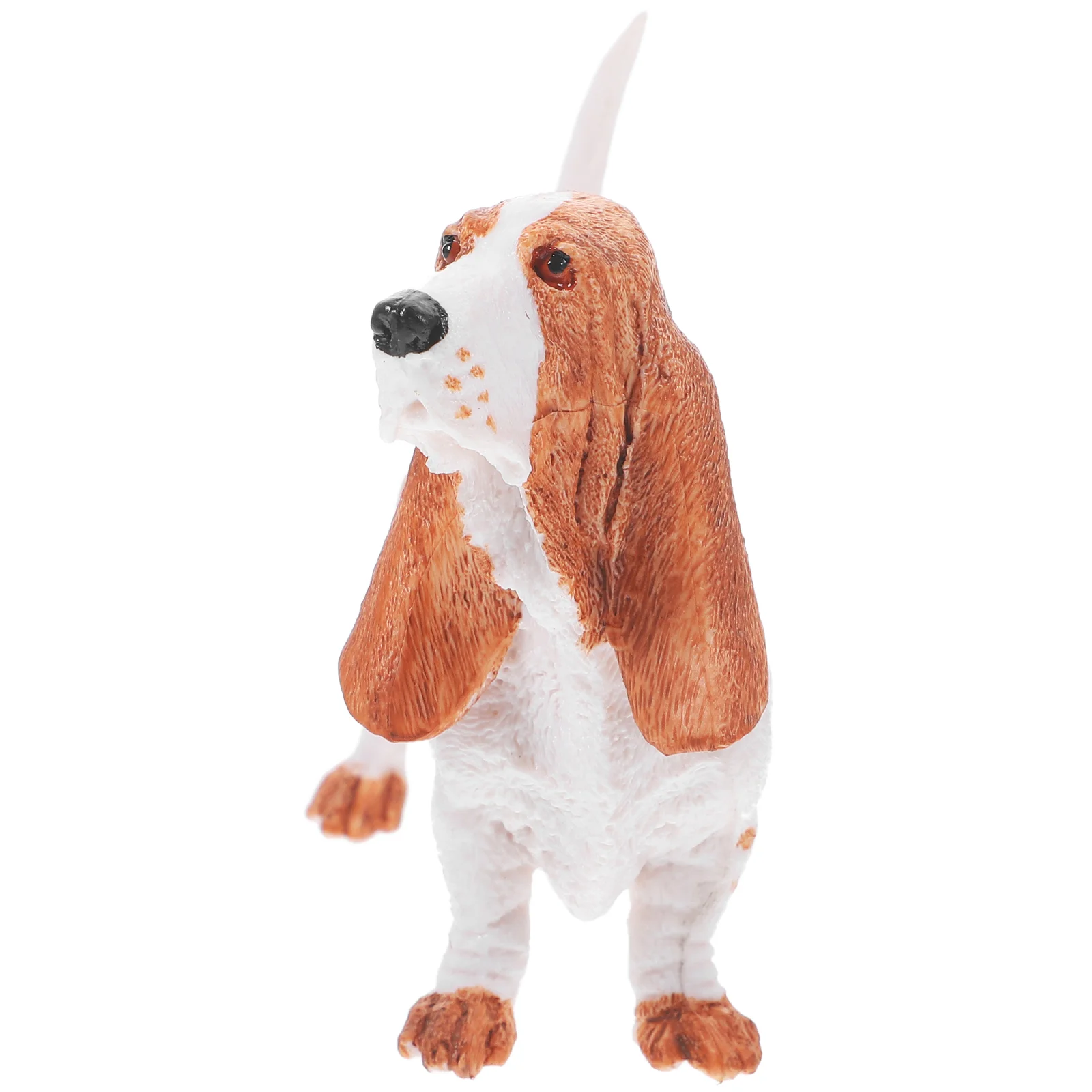 Model Dog Child Toys Dogs Plastic Basset Hound Figurines Ornament Realistic