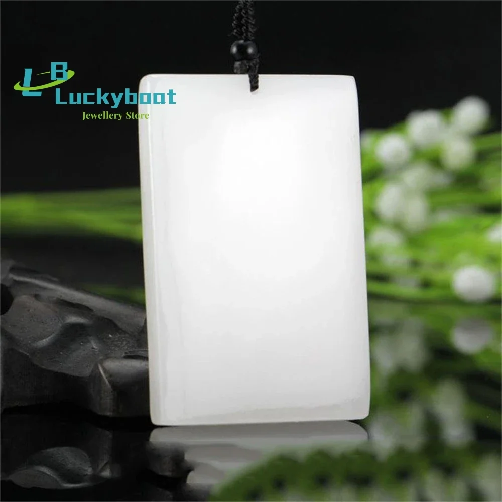 شينجيانغ هيتيان لحم الضأن الأبيض الخيزران قلادة العلامة التجارية الأفغانية ارتفاع اليشم