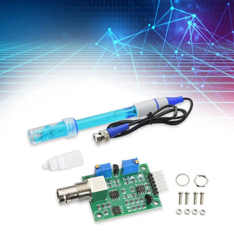 PH4502C PH Value Detection Sensor Module Kit Detection Regulator Soil Water Quality Acid-Alkali Concentration Sensor