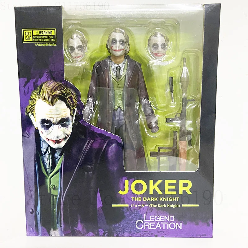 SHF Joker Action Figure The Dark Knight Toys 15cm High Quality Clown Joker Model Doll Collectible Ornament Gifts for Kid Friend