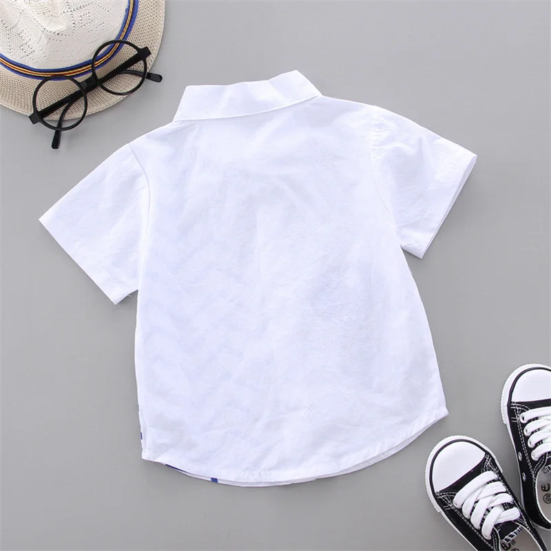 Summer Fashion Baby Girls Clothes Kids Boys Clothing Children Short Sleeve Shirt Toddler Casual Cotton Costume Infant Sportswear