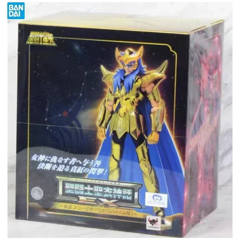 In Stock Japanese Original Bandai Genuine Saint Seiya EX Saint Cloth Myth Scorpio Milo Revival Edition  Movable Figure Toy Gift