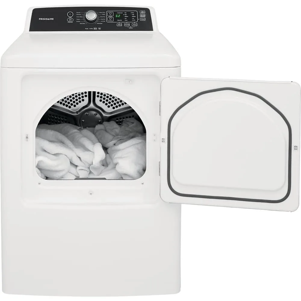 Grande capacidade livre permanente secador elétrico, FFRE4120SW, 6,7 Cu. ft