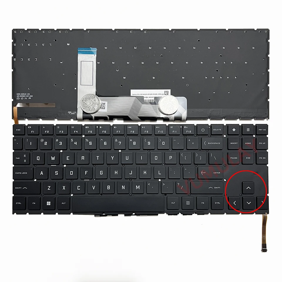 US RGB Backlit Keyboard for HP OMEN 16-K 16-K0023DX 16-U 16-U1047