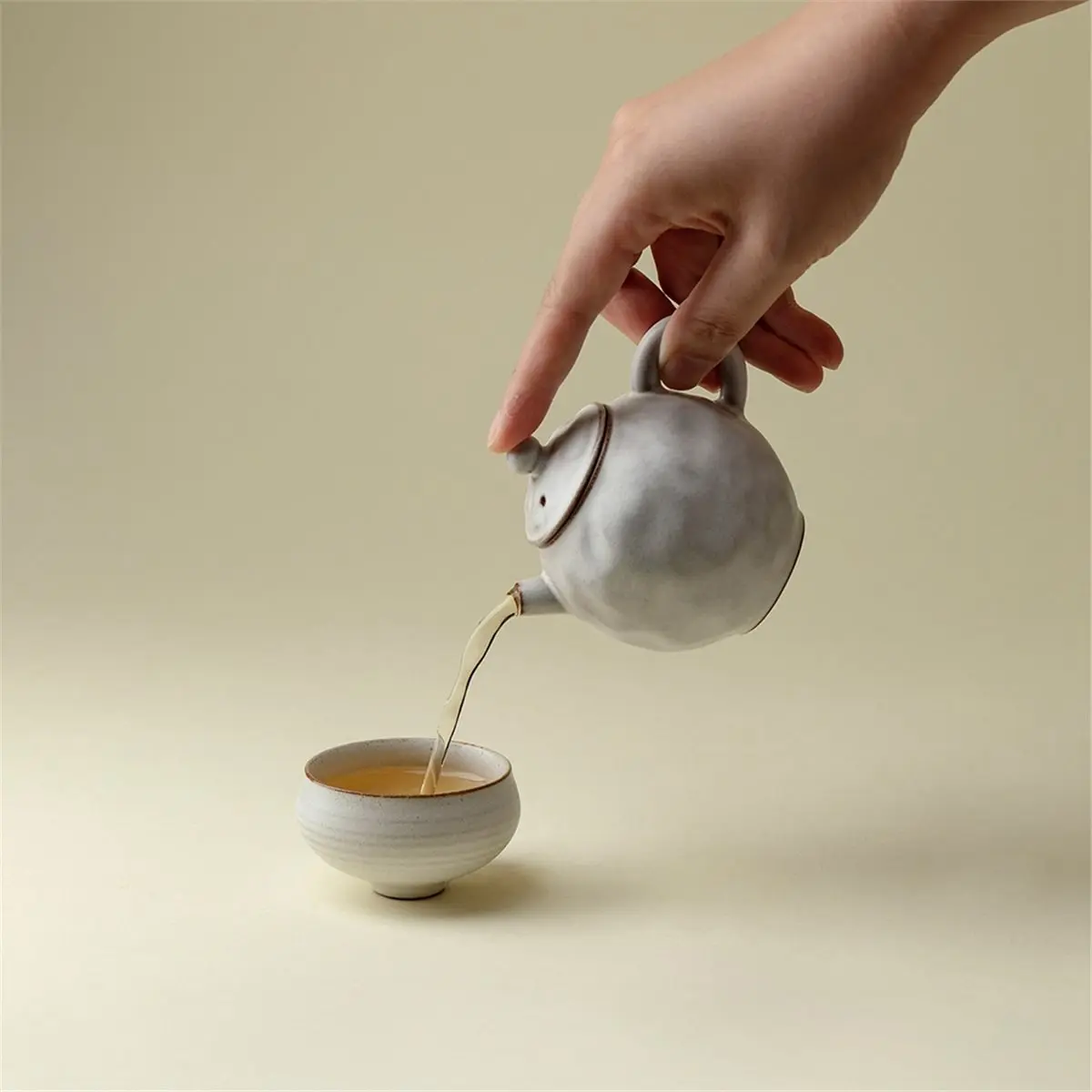 150ml Hammer Patterned Teapot Tea Infuser Pot Tea Brewing Kettle with Filter Drinkware Decoration Craft