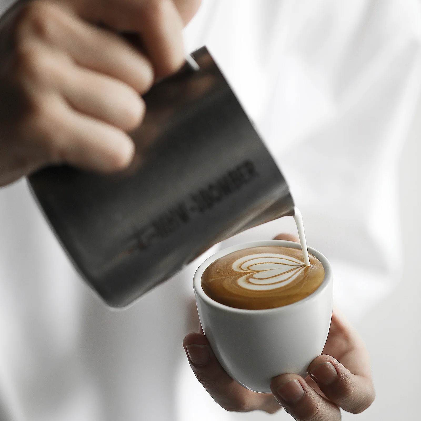 MHW-3BOMBER Espresso Mug 80ml Ceramic Coffee Cup and Saucer Professional Home Barista Latte Art Mug Exquisite Kitchen Accessorie - view 4