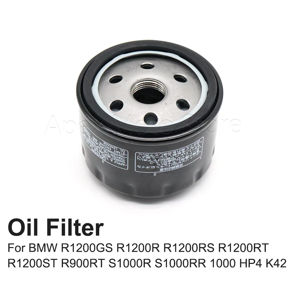

Motorcycle Accessories Oil Filter For BMW R1200GS R1200R R1200RS R1200RT R1200ST R900RT S1000R S1000RR 1000 HP4 K42