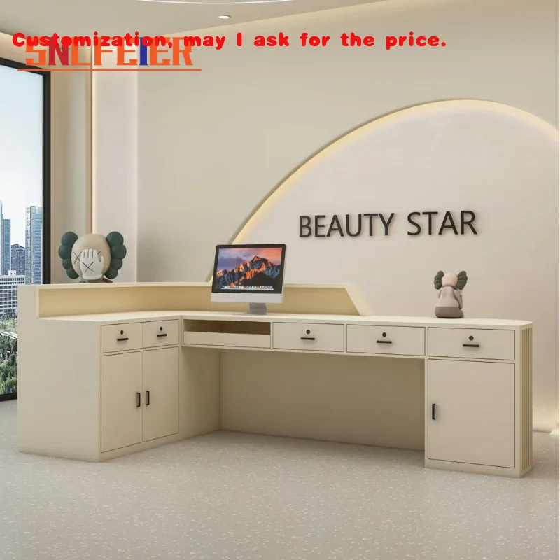 

custom.Custom Luxury Modern Reception Desk Hotel Beauty Salon & Commercial Use Front Office & Apartment Receptions