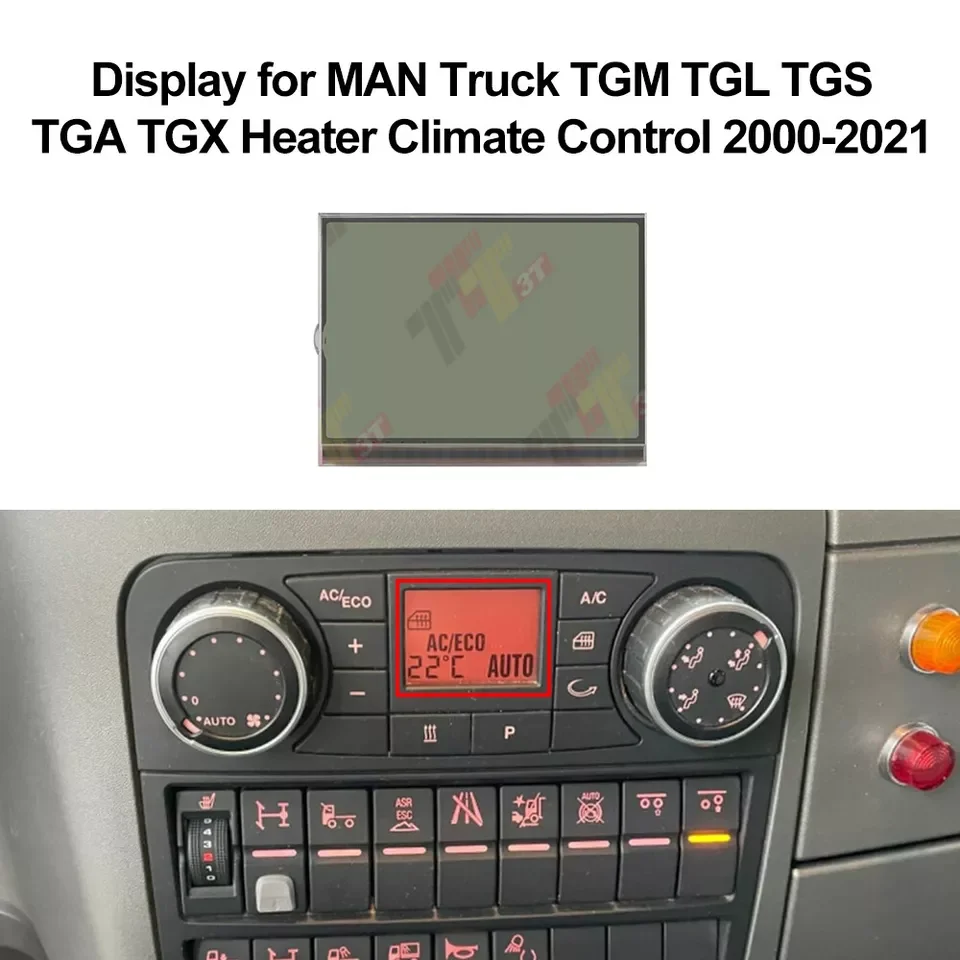 

Dashboard LCD Display for MAN Truck TGM TGL TGS TGA TGX Heater Climate Control