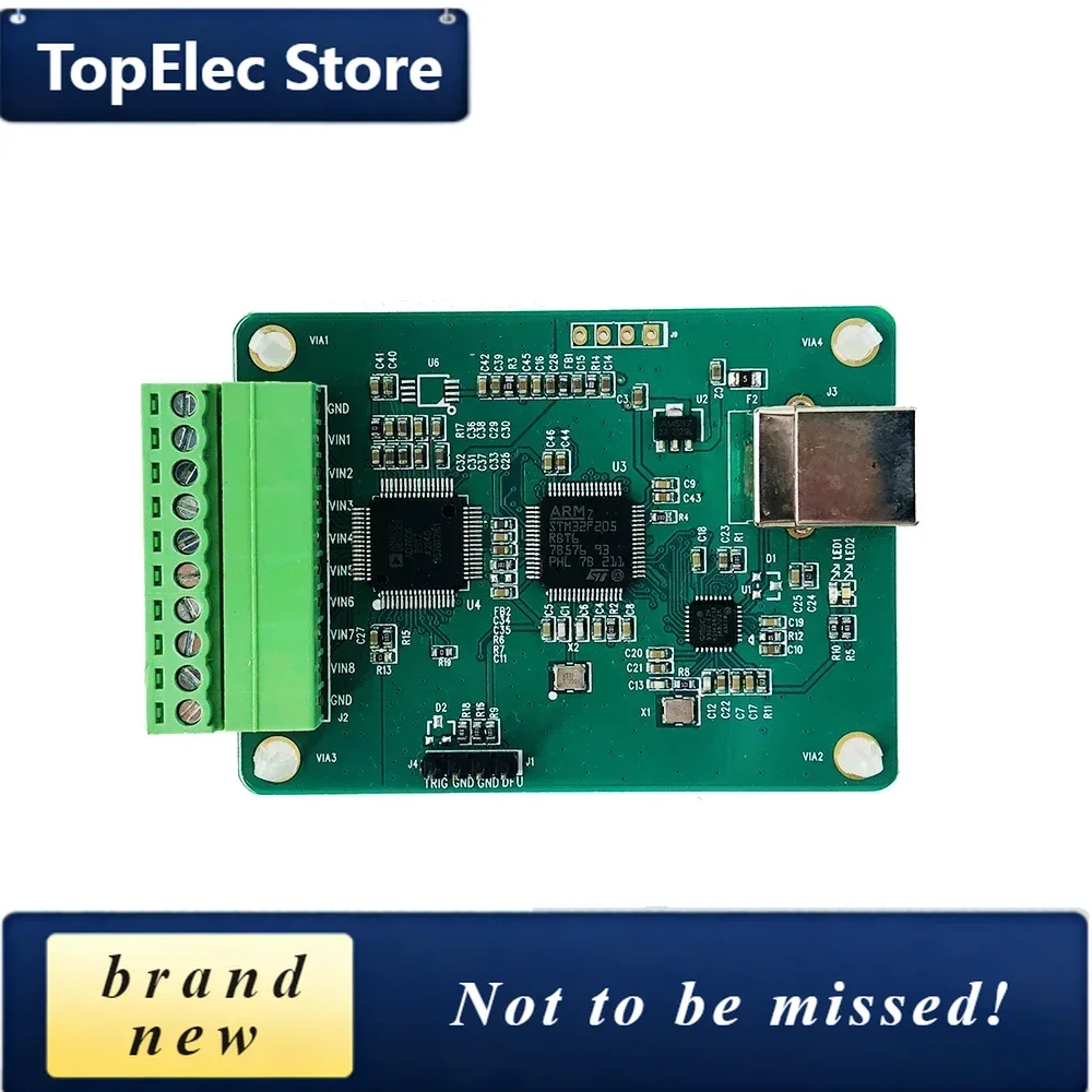 TopElec Ad7606 Multi-channel Ad Data Acquisition Module 16-bit Adc 8-channel Synchronous Usb High-speed Interface Control