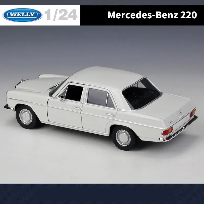 WELLY 1:24 Mercedes Benz 220 Alloy Classic Car Model Simulation Diecast Metal Toy Vehicle Car Model Collection Children Toy Gift