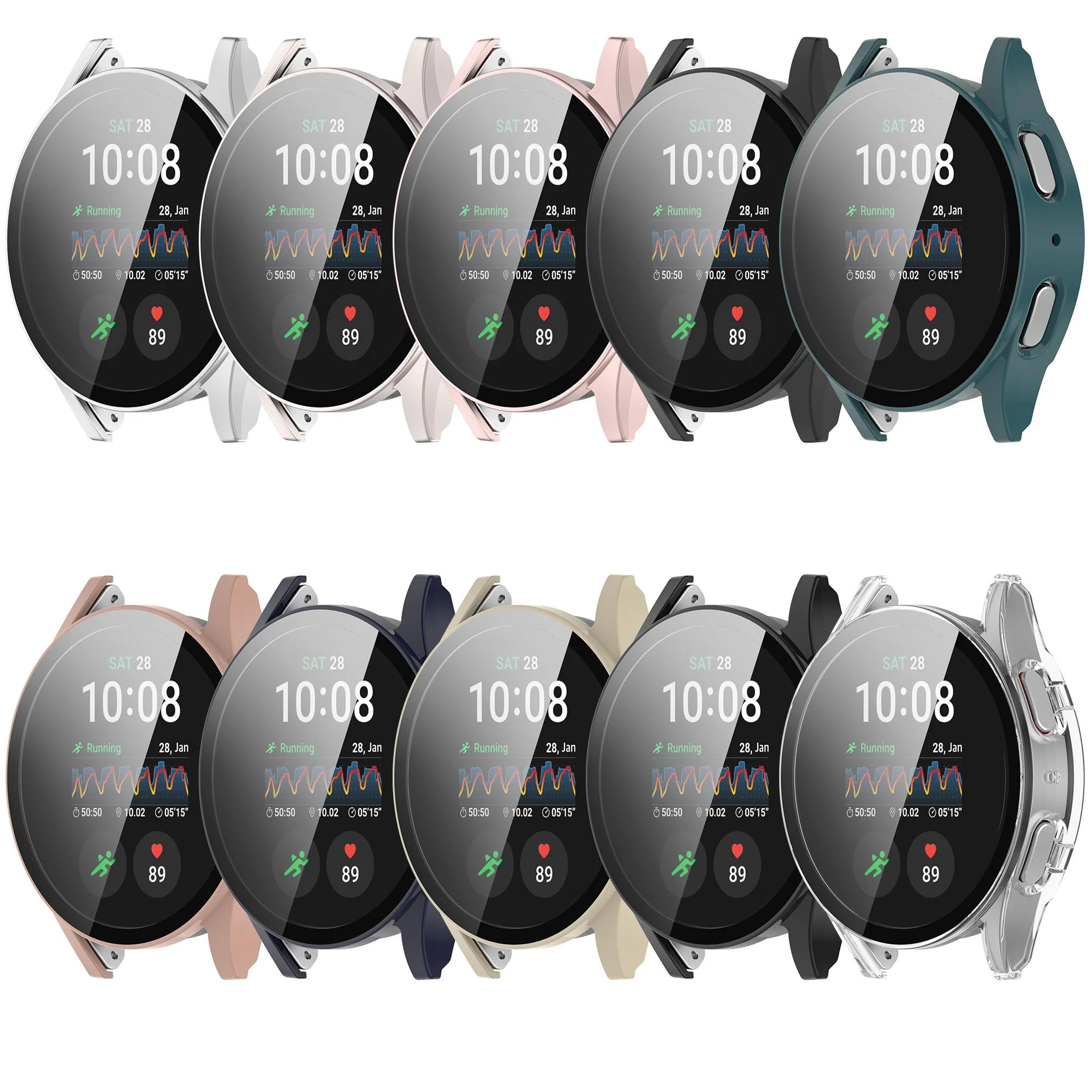 Tempered glass shell for Samsung Galaxy Watch 7 40mm 44mm case screen protector For Galaxy Watch7 case Accessories