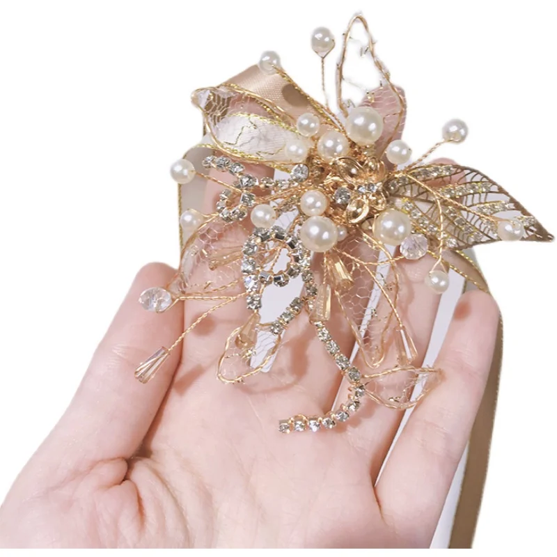 heavy-industry-luxury-beauty-bride-rhinestone-wrist-flower-bridesmaid-sisters-hand-tie-flower-toast-clothing-hand-flower