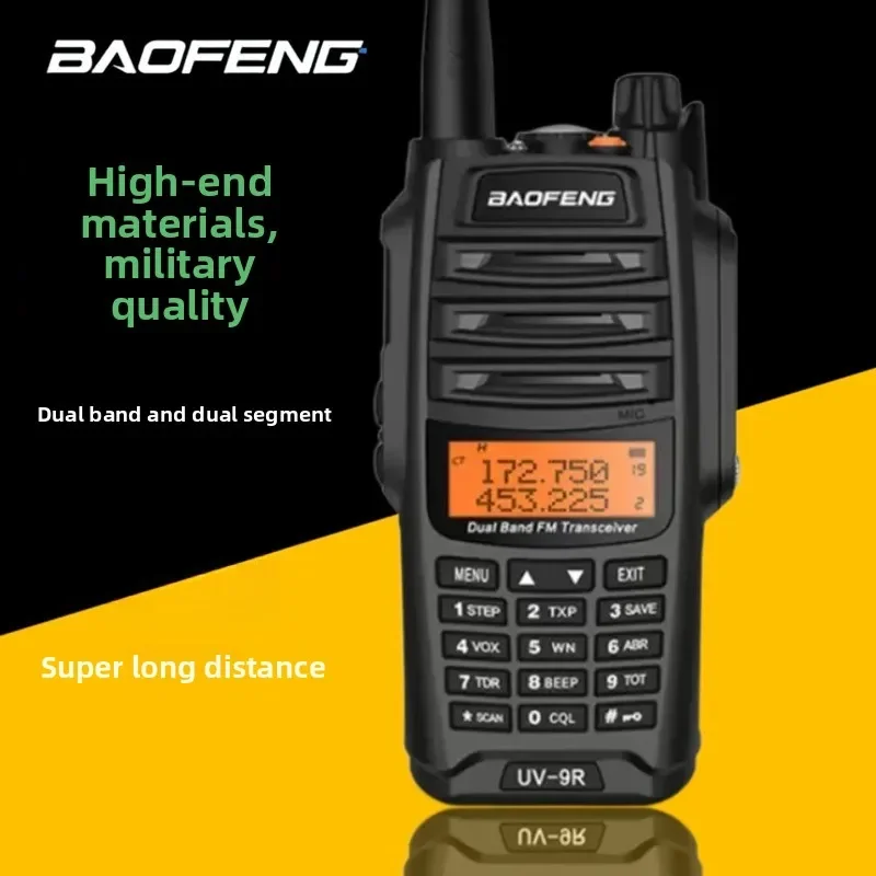 Durable UV9R Waterproof Walkie-talkie Self-driving Tour Marine Civilian Double-stage Double-stage Frequency Modulation High Powe