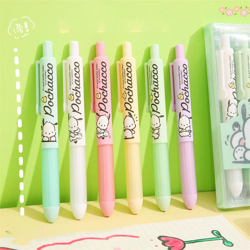 

36pcs/lot Sanrio Kawaii Pochacco Press Gel Pens For Writng Cute 0.5mm Black Ink Neutral Pen Office School Supplies