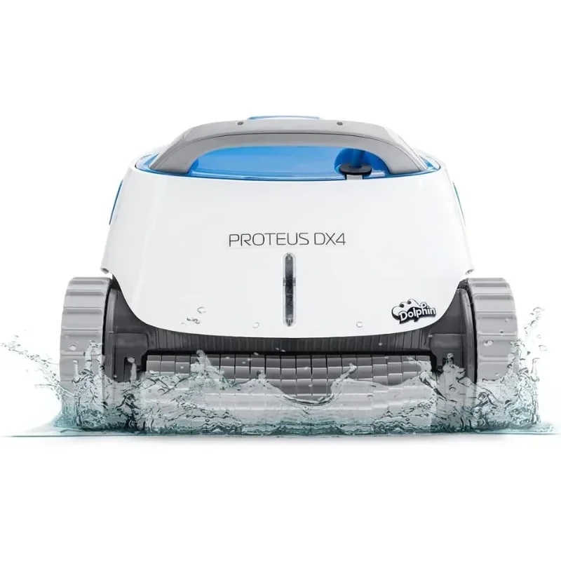 Dolphin Proteus DX4 Automatic Robotic Pool Vacuum Cleaner, Wall Climbing, Waterline Scrubber Brush, Ideal