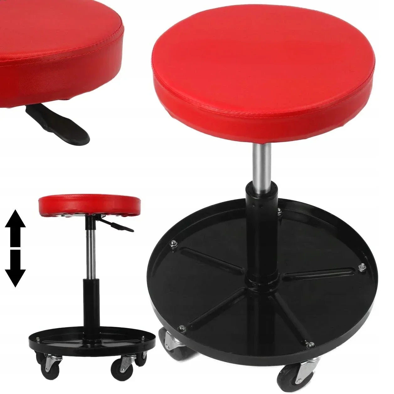 

Подъемный стул для мастерской, подъемное кресло для автомобиля, стул для гаража/магазина, подкладка, вращающийся стул для магазина, верстак для инструментов для ремонта автомобиля