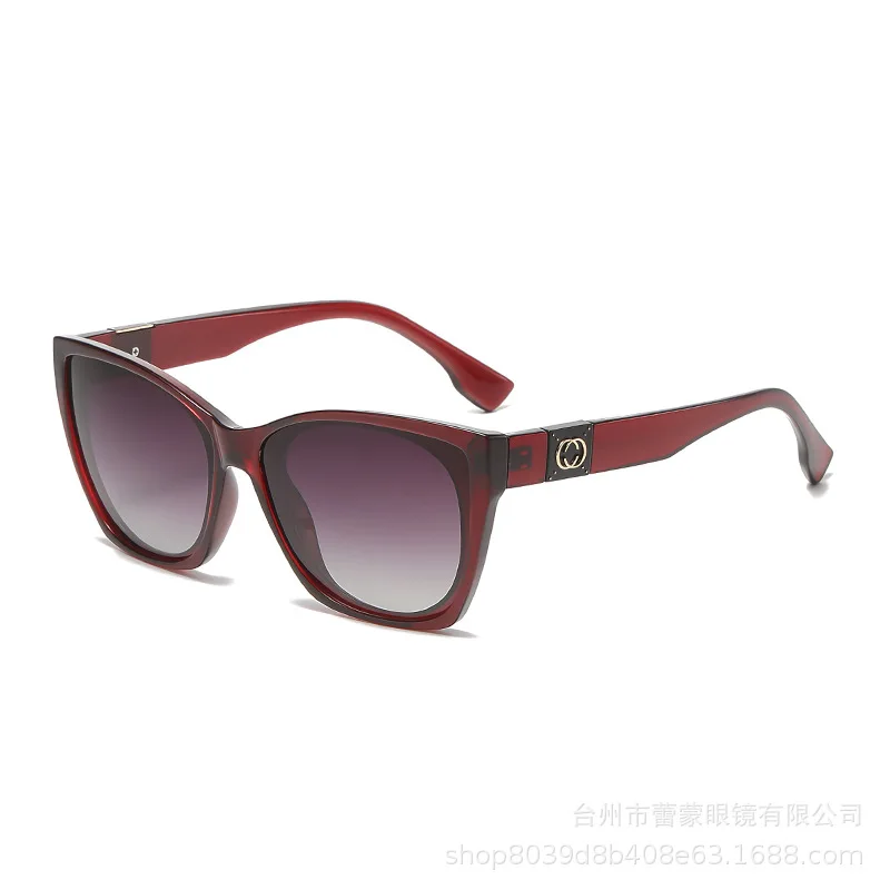 

2025 New! Polarized Sunglasses Fashion Versatile Light Luxury Retro European and American Commuter Advanced Sense UV Protection