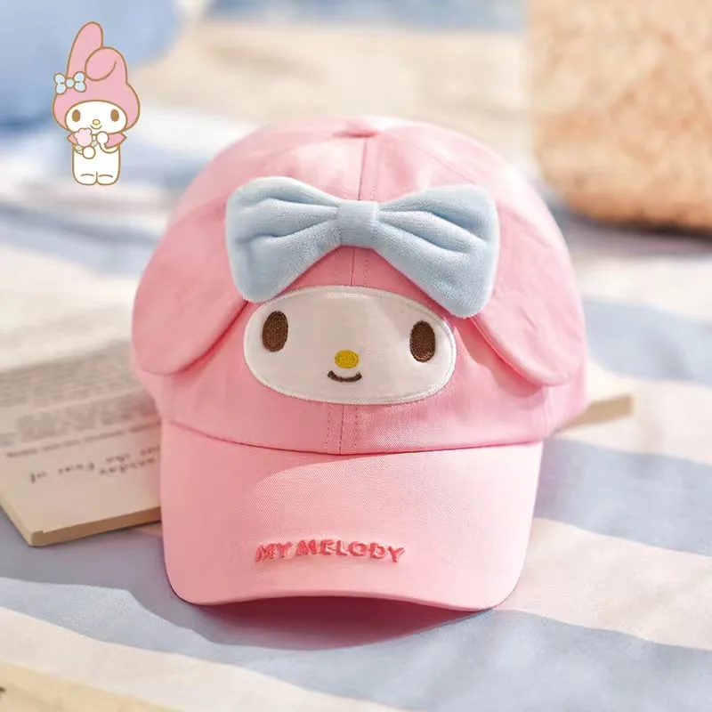 

hello kitty Sanrio peaked cap sun hat children's baseball boys and girls kuromi three-dimensional cartoon hat sun hat anime