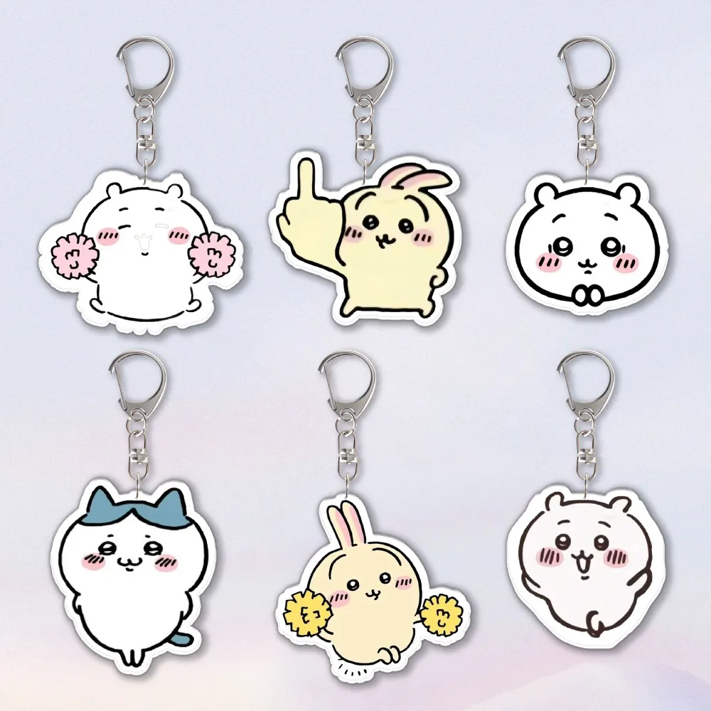 

Diy Comic Acrylic Keychain Anime Peripherals Funny Middle Finger Cute Cartoons Creative Backpack Pendant Gift