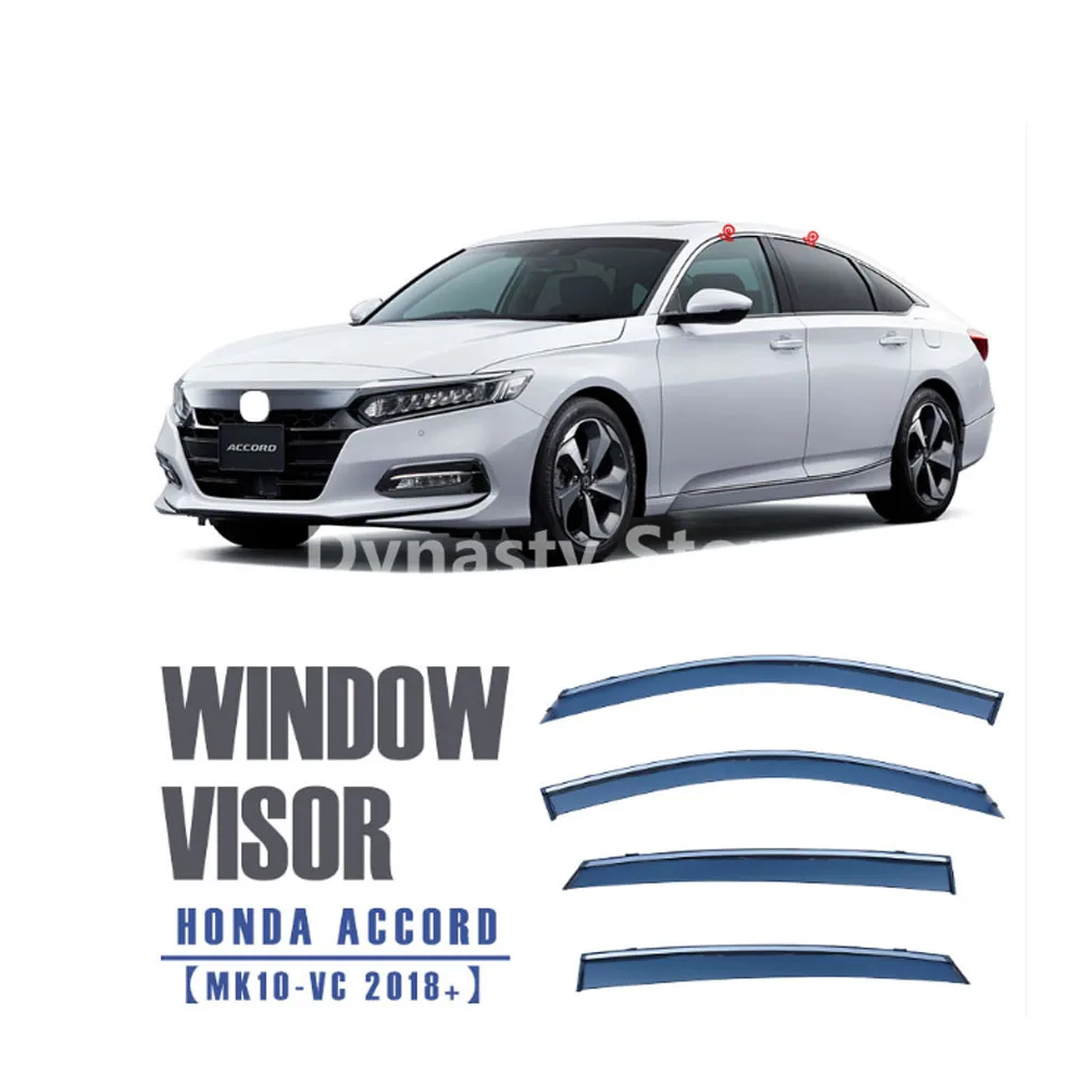 Car Window Visor Waterproof Protect Sunny Rainy Shelter Auto External Accessory For HONDA ACCORD