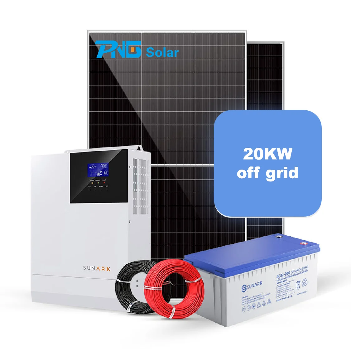 Hot Sell Complete Set 20kw 50kw 100kw Solar Energy Kit on Grid off Grid Solar Power System