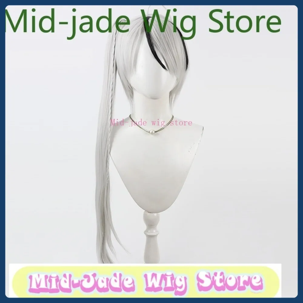 Mid-jade Pruik Winkel Yan Vismok Cosplay Pruik Halloween Anime Game Rollenspel Synthetisch Haar Kleding Rekwisieten