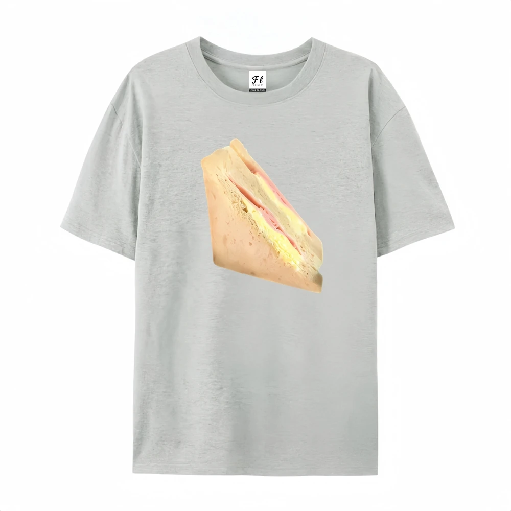 Damskie ubrania Top Overstuffed Sandwich Tee Stacked Deli Ingredients Art New York Bodega Style 100% Premium Cotton Lunch Vibes