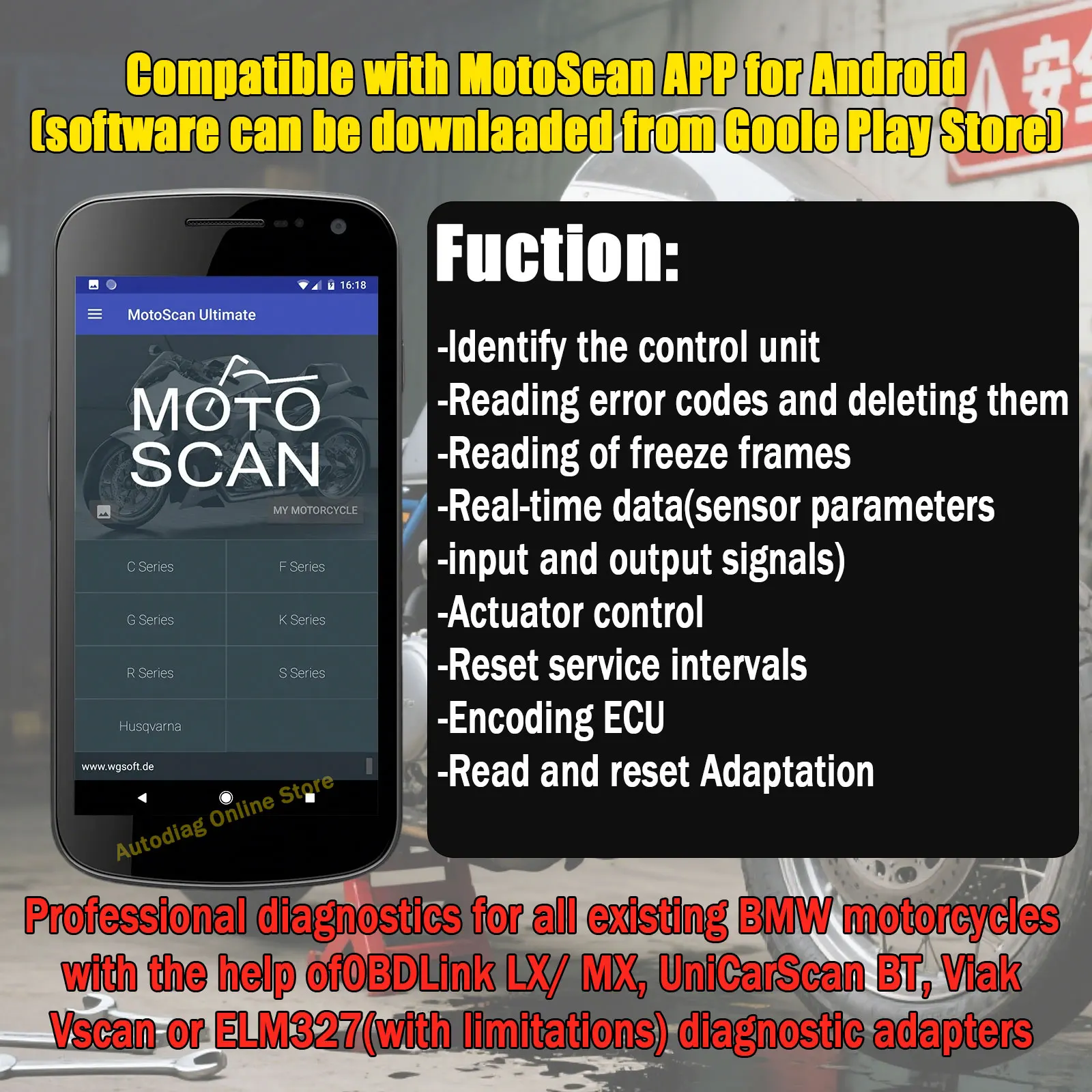 محول obd2 للدراجات النارية BMW لـ F800GS S1000 R1200GS لـ ISTA INPA EYES MotoScan obdii أداة تشخيصية موصل الدراجة النارية